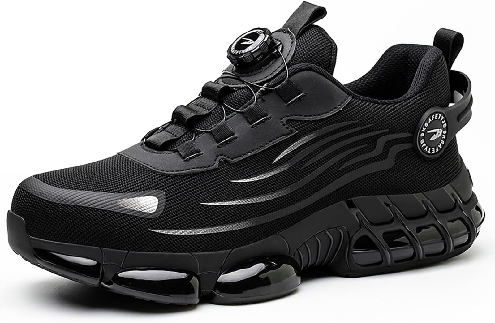 Steel Toe Cap Trainers Men Women Safety Trainers Lightweight Cushioning Work Shoes Breathable Non-Slip Industrial Protective Work Trainers
