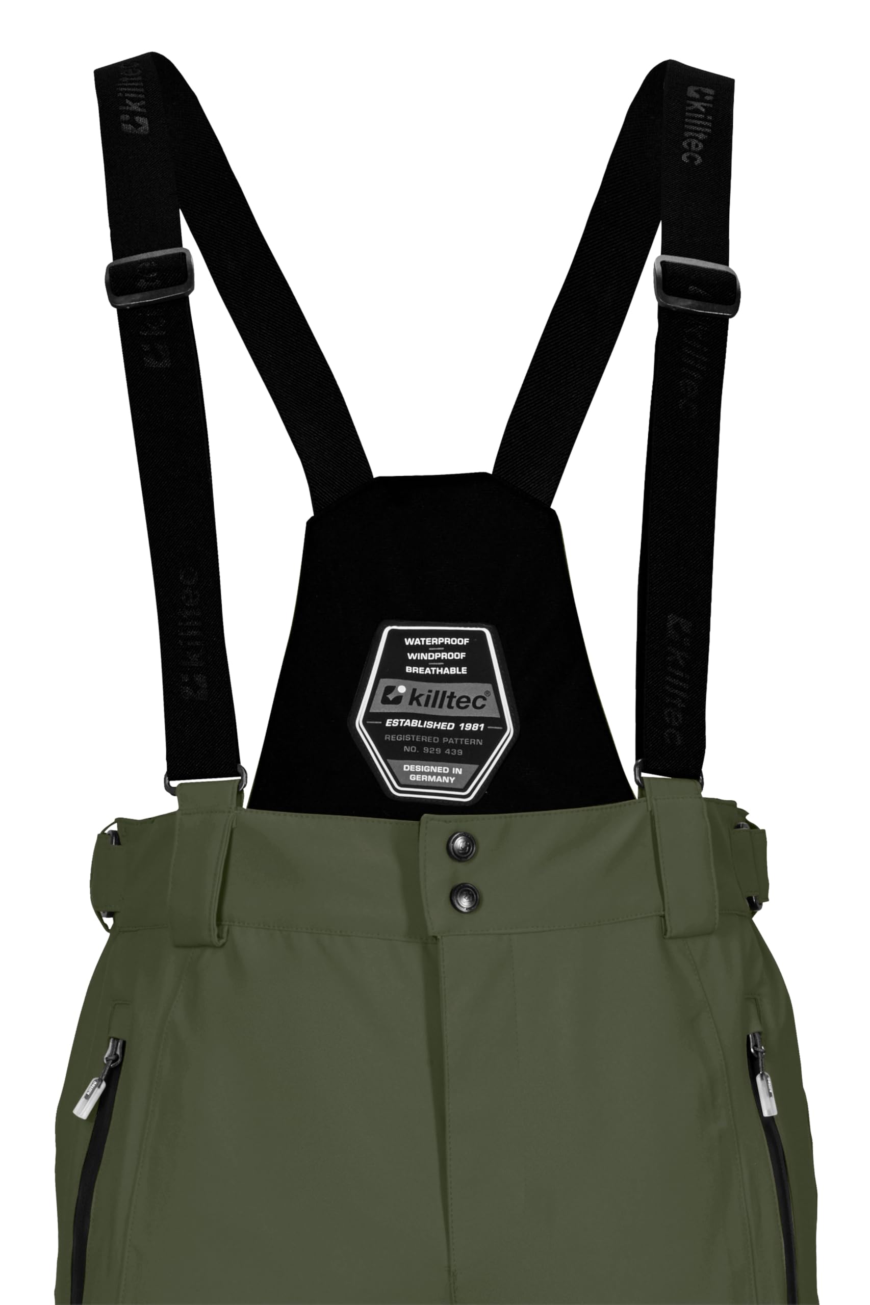 Killtec Herren Skihose/Funktionshose mit abnehmbaren Trägern, Kantenschutz und Schneefang Ksw 100 Enosh Mn Ski Pnts