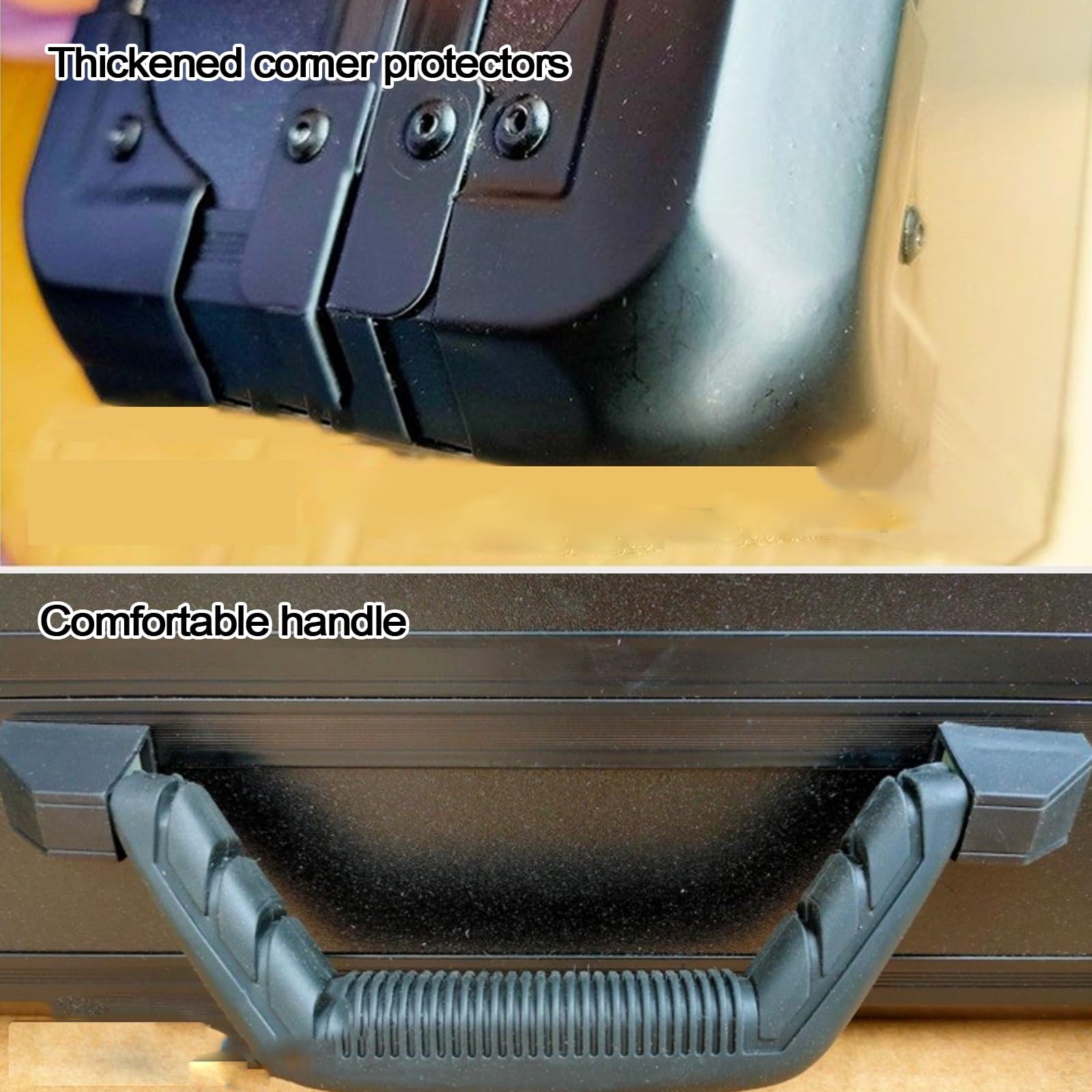 Fundas Rígidas para Rifles Maletín Táctico de Aluminio con Cerradura de Combinación y Asa de Transporte Forro de Esponja Precortado para Viajeros, Aficionados Al Tiro, y Cazadores
