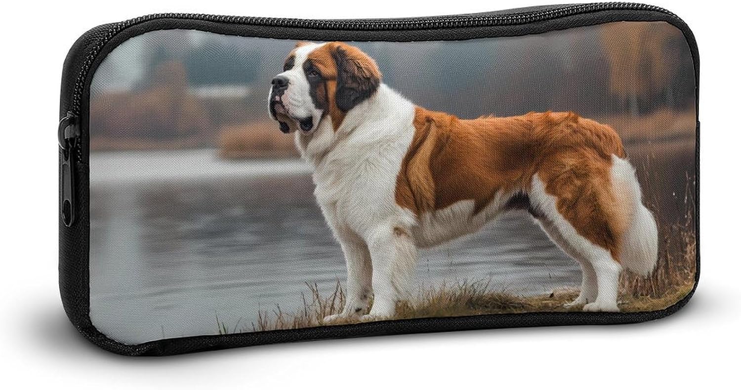 Saint Bernard Dog Travel Cosmetic Bag Makeup Bag image 5
