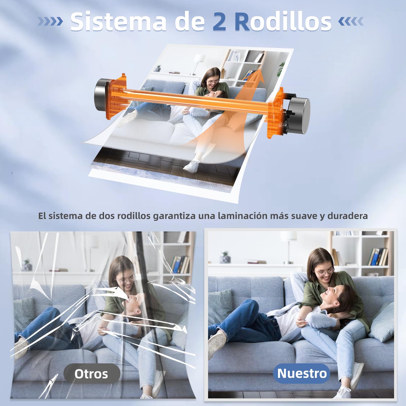 Crenova Plastificadora A3 con 30 láminas de laminación para A3/A4/A5/A6, máquina de laminación con cortador de papel y redondo de esquina, juego de laminación en caliente y frío para oficina, hogar