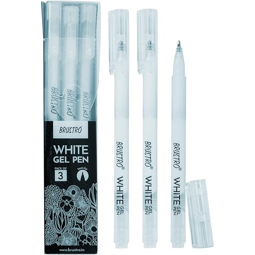 BRUSTRO White Gel Pen 1 mm