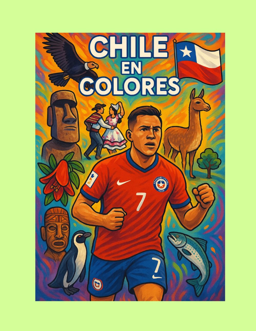 Chile en Colores: Libro para Colorear con Paisajes, Animales y Tradiciones Chilenas (Países en Colores)