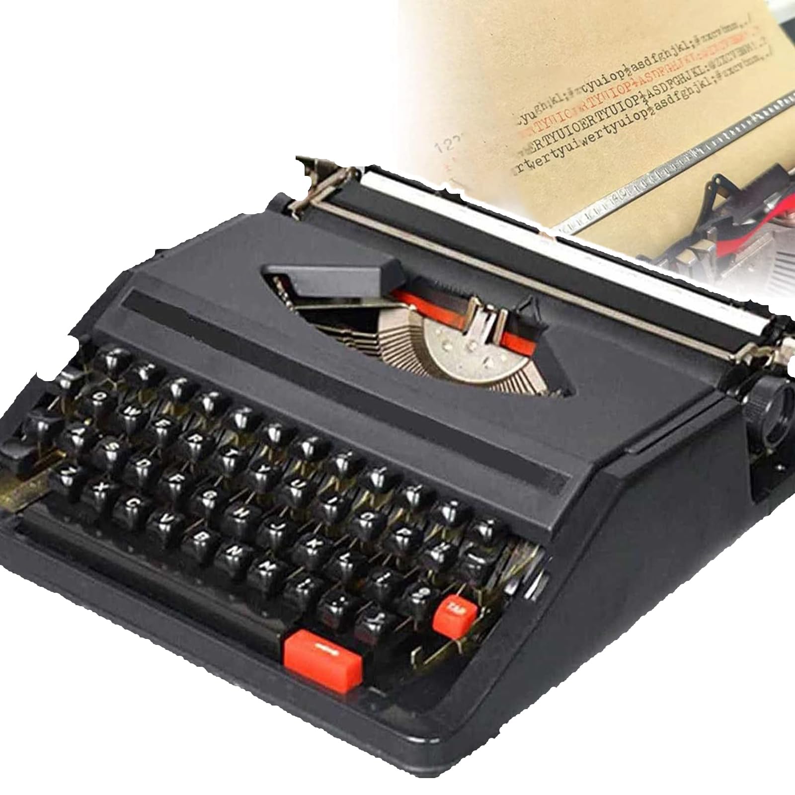 Typewriter, Retro Manual Typewriter for Writing Novels, Classic Word Processor for Adventurous Writers in the Jungle