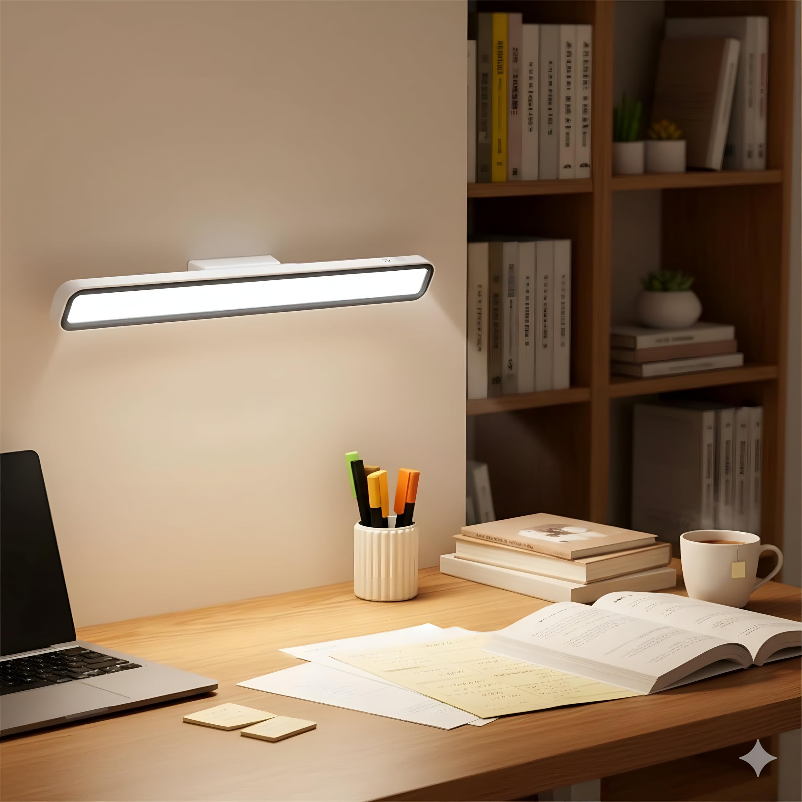 QZEMEL Rechargeable LED Cabinet Light | Magnetic Mount, 3 Color Modes & Dimmable Brightness – USB Powered Wireless Under Cabinet, Wardrobe, Desk & Reading Lamp