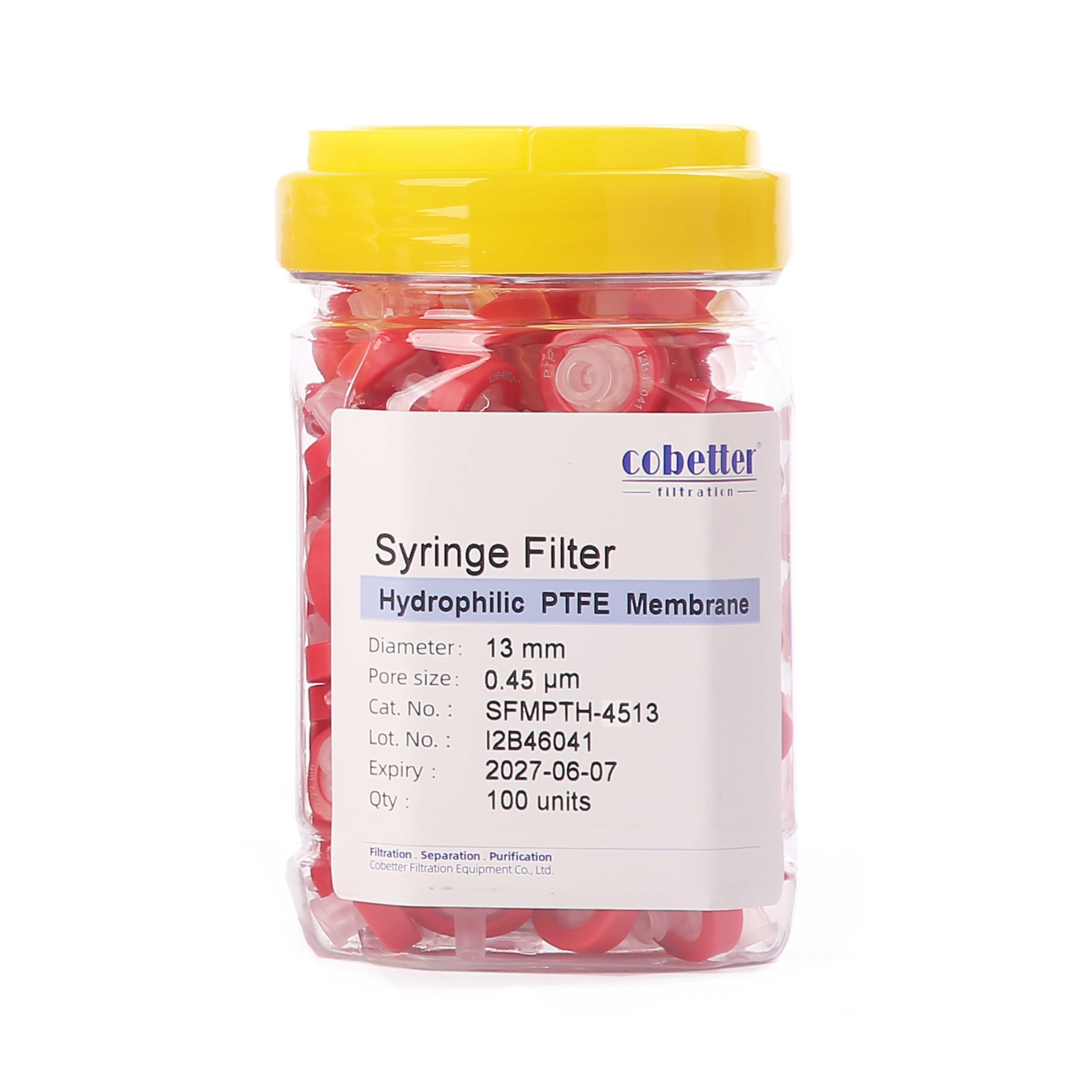 PTFE Syringe Filters - 0.22μm, 100 Pack -9