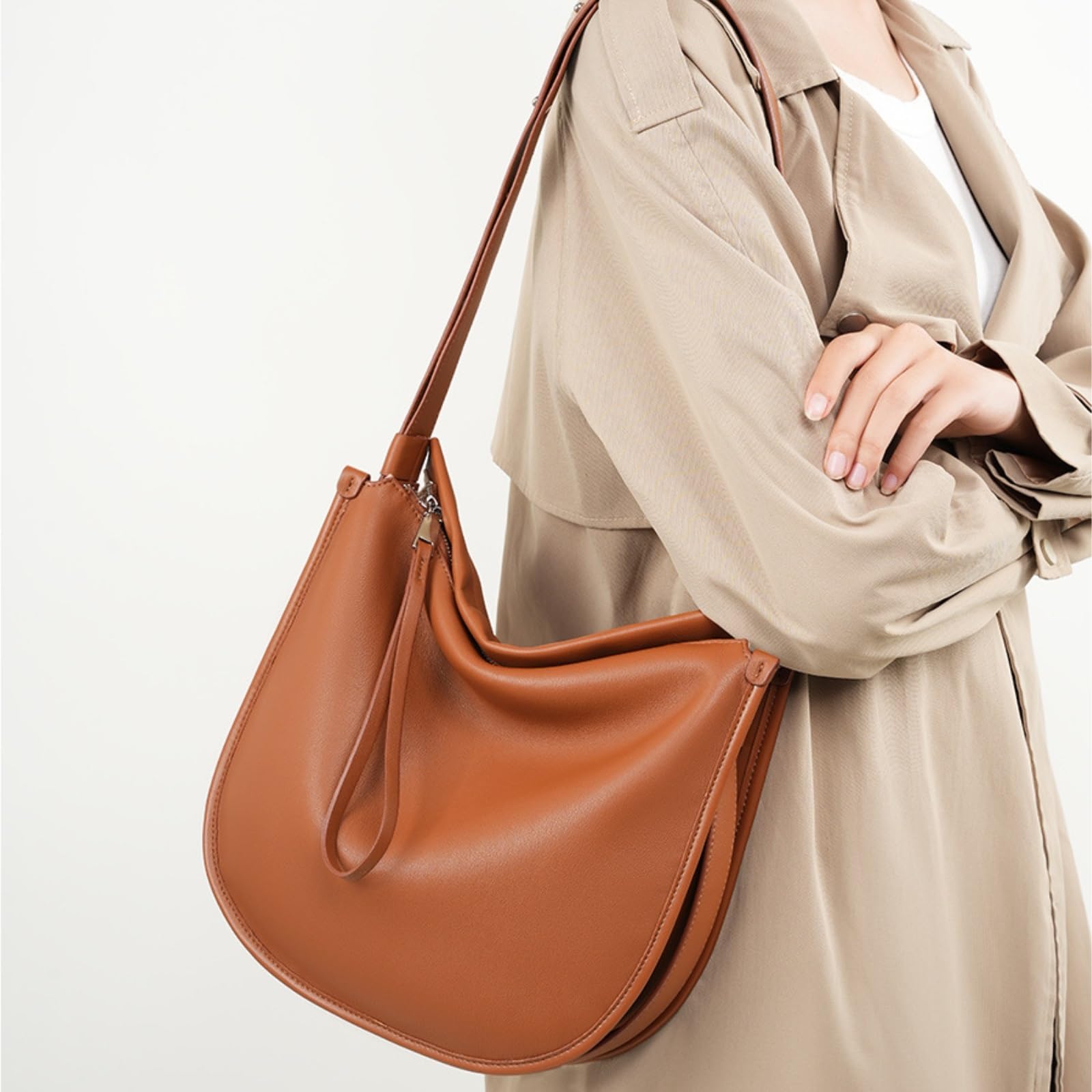 Bolsos Holgados Bolso De Mano Suave Y Espacioso, Tipo Bandolera, For Mujer, For El Día A Bolso de Noche