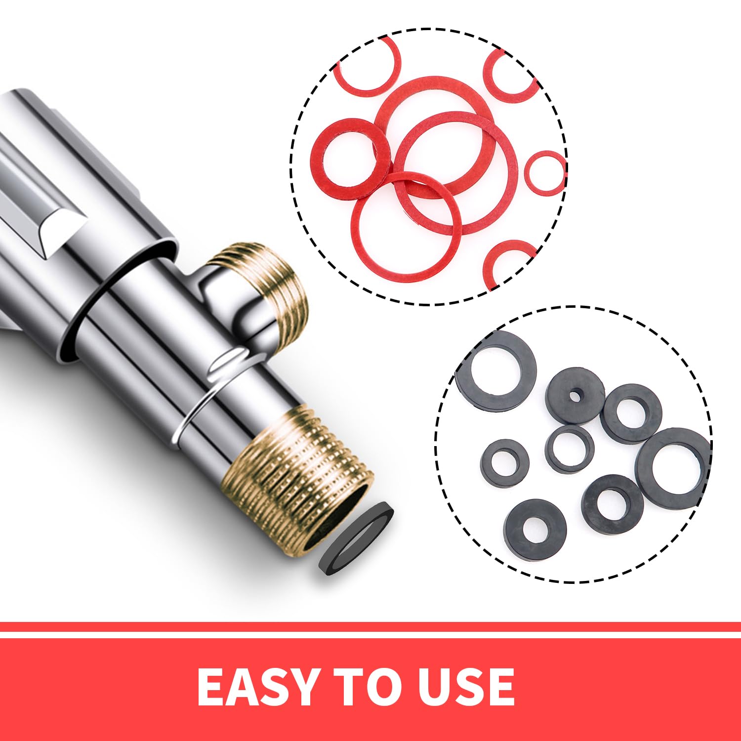 220 Pezzi Kit Guarnizioni O-Ring In Gomma E Fibra - Set Completo Per Riparazioni Idrauliche E Domestiche - Foto 3