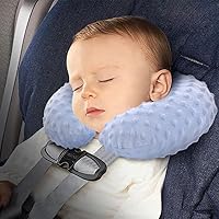 Vista 1 de PENINSULA LOVE Almohada inflable de viaje para niños, almohada ajustable en forma de U con funda lavable, espuma viscoelástica suave, soporte