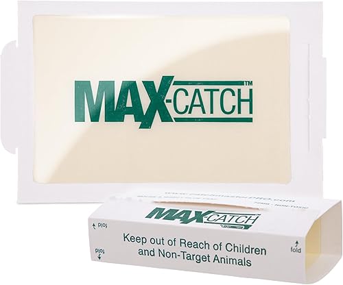 Catchmaster Max-Catch - Trampa de pegamento para ratones e insectos, 72 unidades, trampas para ratones interiores para el hogar, bandeja adhesiva