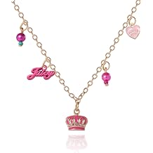 Juicy Couture Charm or Beaded Necklaces for Girls, 15"+2" Preteen and Girls Jewelry