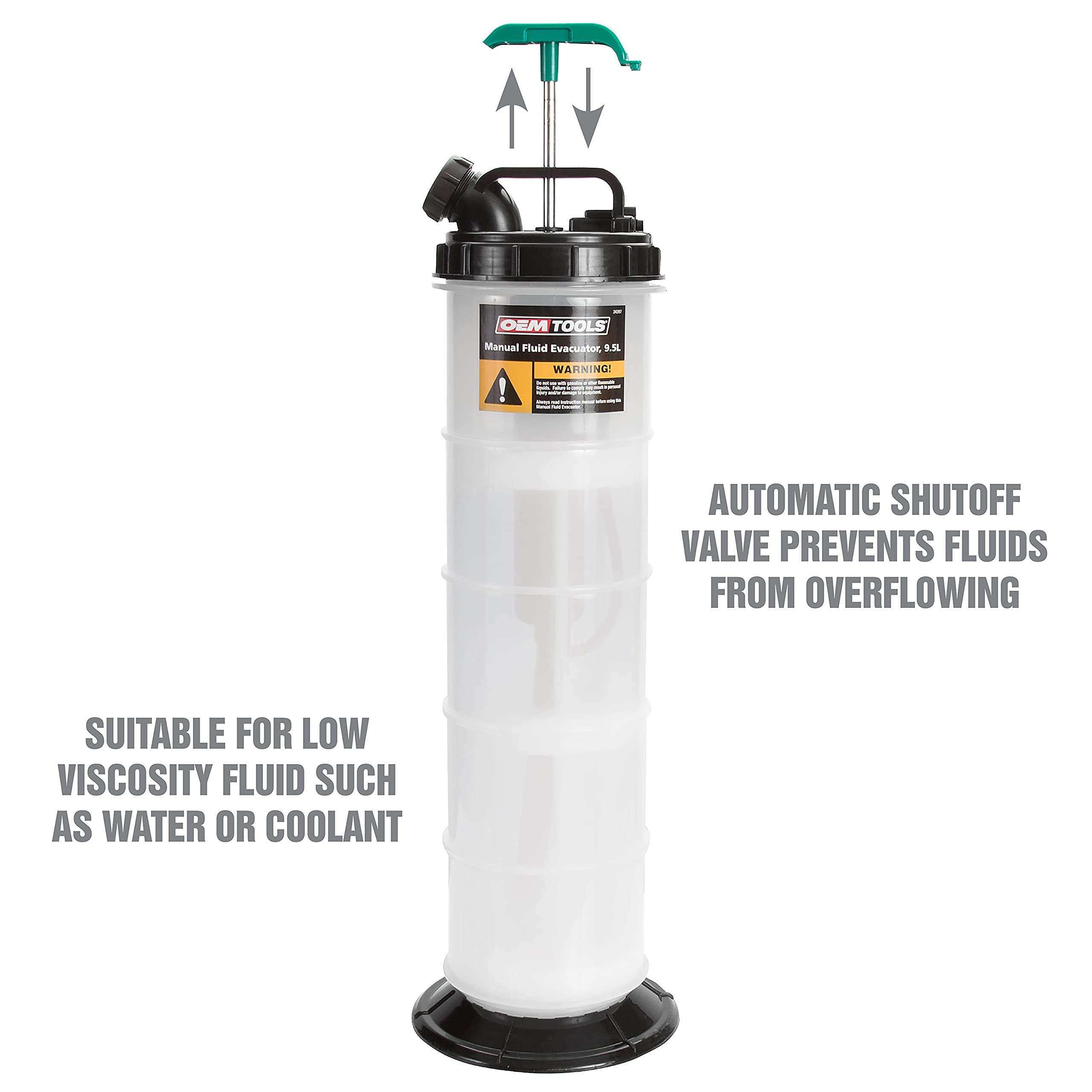 OEMTOOLS 24397 Manual Fluid Extractor (9.5L), Oil Extractor Pump