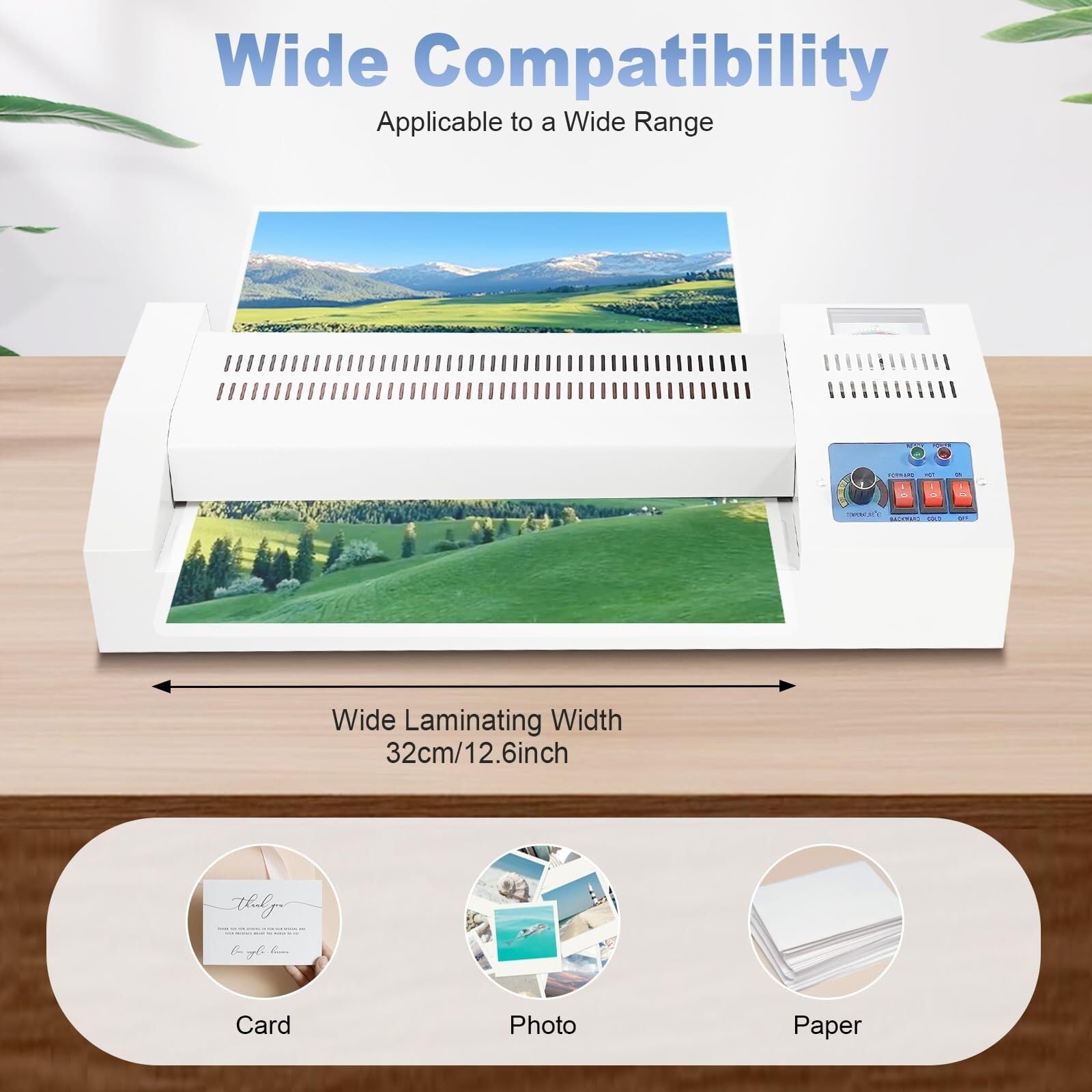 Genérico Máquina Laminadora De Rodillos Calientes Y Fríos, Ancho De Laminación De 320 Mm, Máquina Laminadora De Temperatura Ajustable, Motor De Alta Velocidad De 600 W