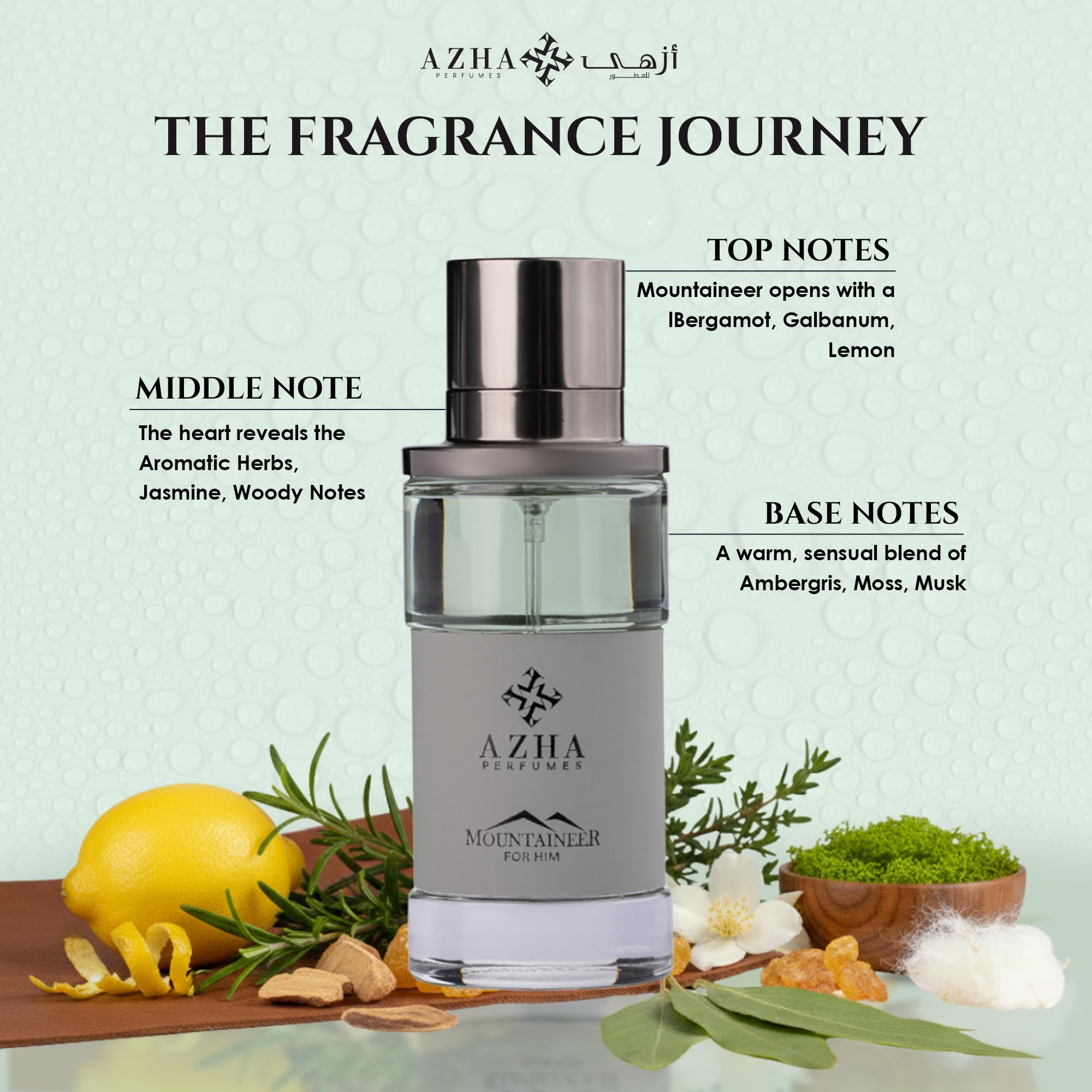 Amazon.com : Azha Perfumes Mountaineer Eau de Parfum for Men