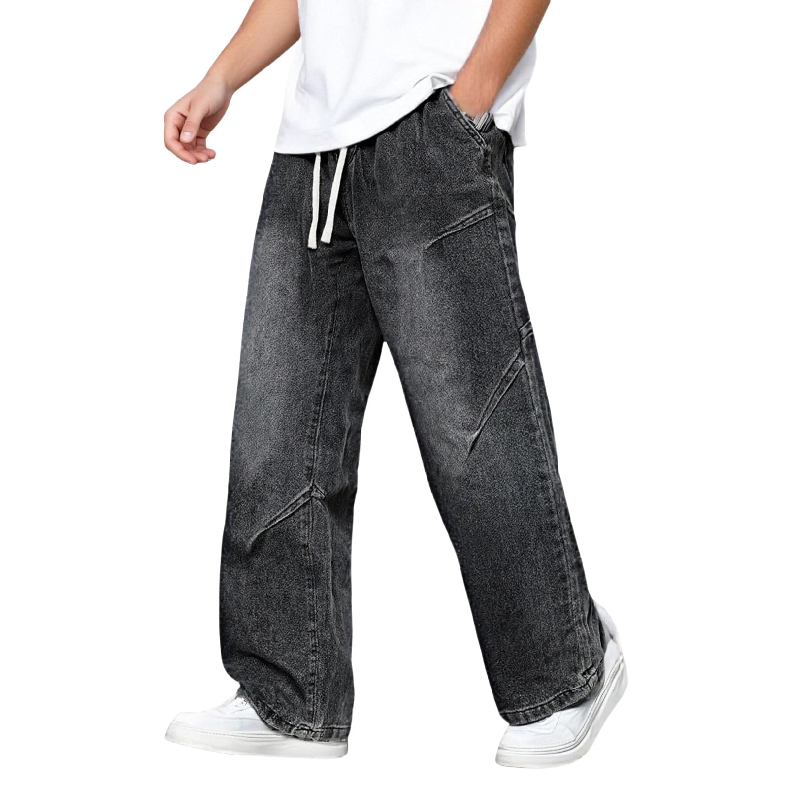 Pantalon décontracté homme taille élastique sport loisir détente A88 - 4