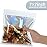 EONJOE 100-pack 77 inch mylar bags with clear window holographic resealable sealable packaging zip bag for small bussiness jewelry candy sample food packing supplies white
