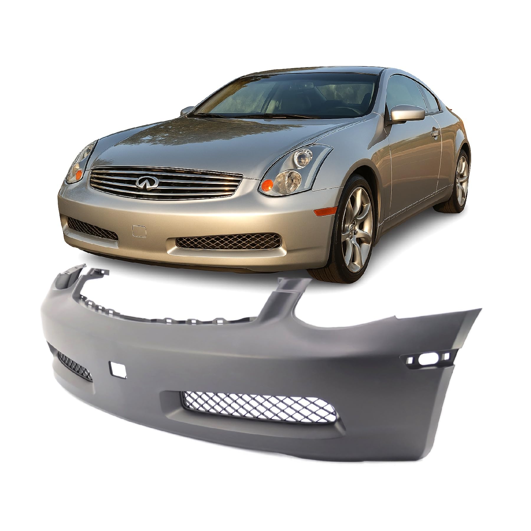 FitParts Compatible with Infiniti G35 2003–2007 Front Bumper Cover