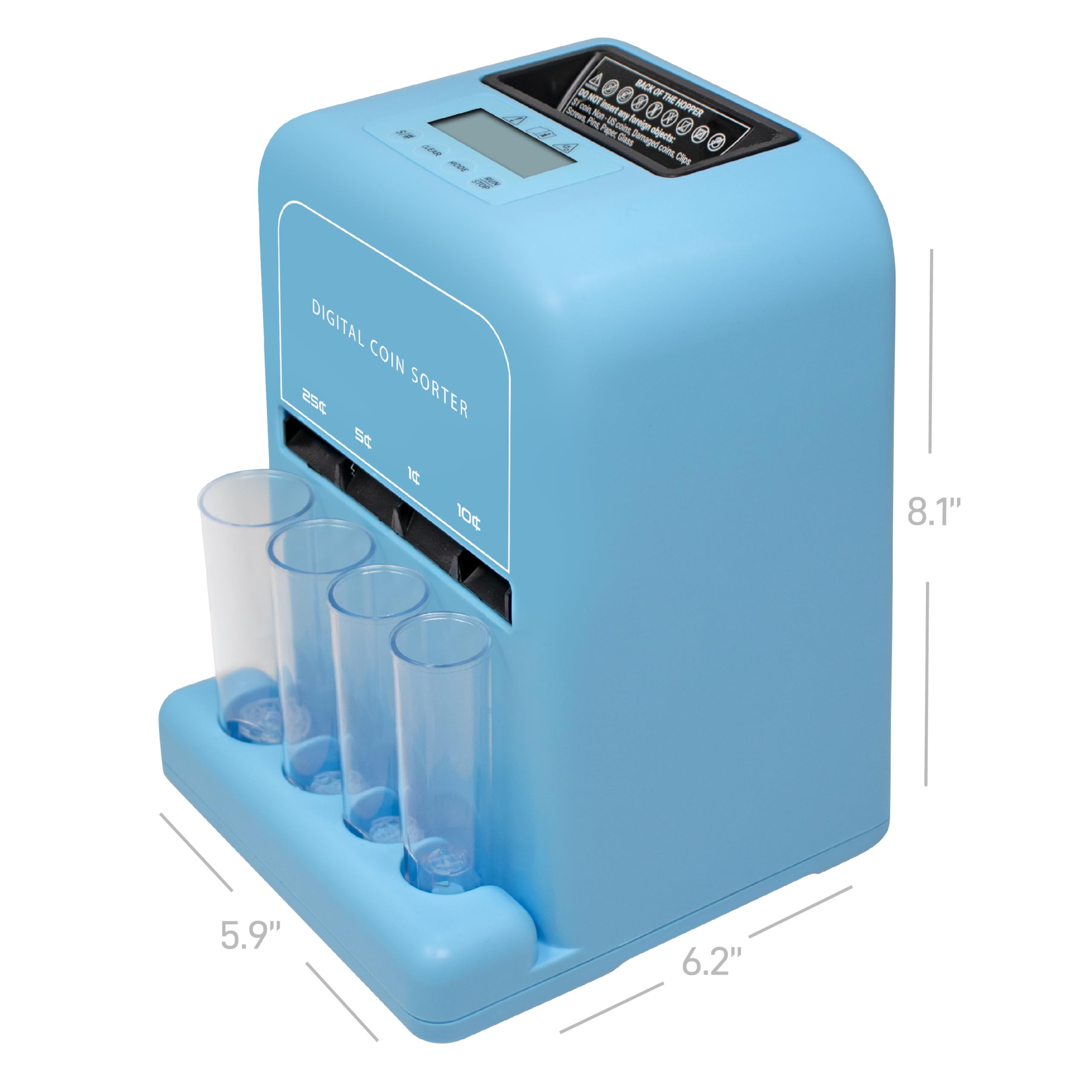 COIN SORTER ソーター カウンター 自動 マネーカウンター Amazon | 自動コインカウンター&コインソーター、ブルー | 紙幣