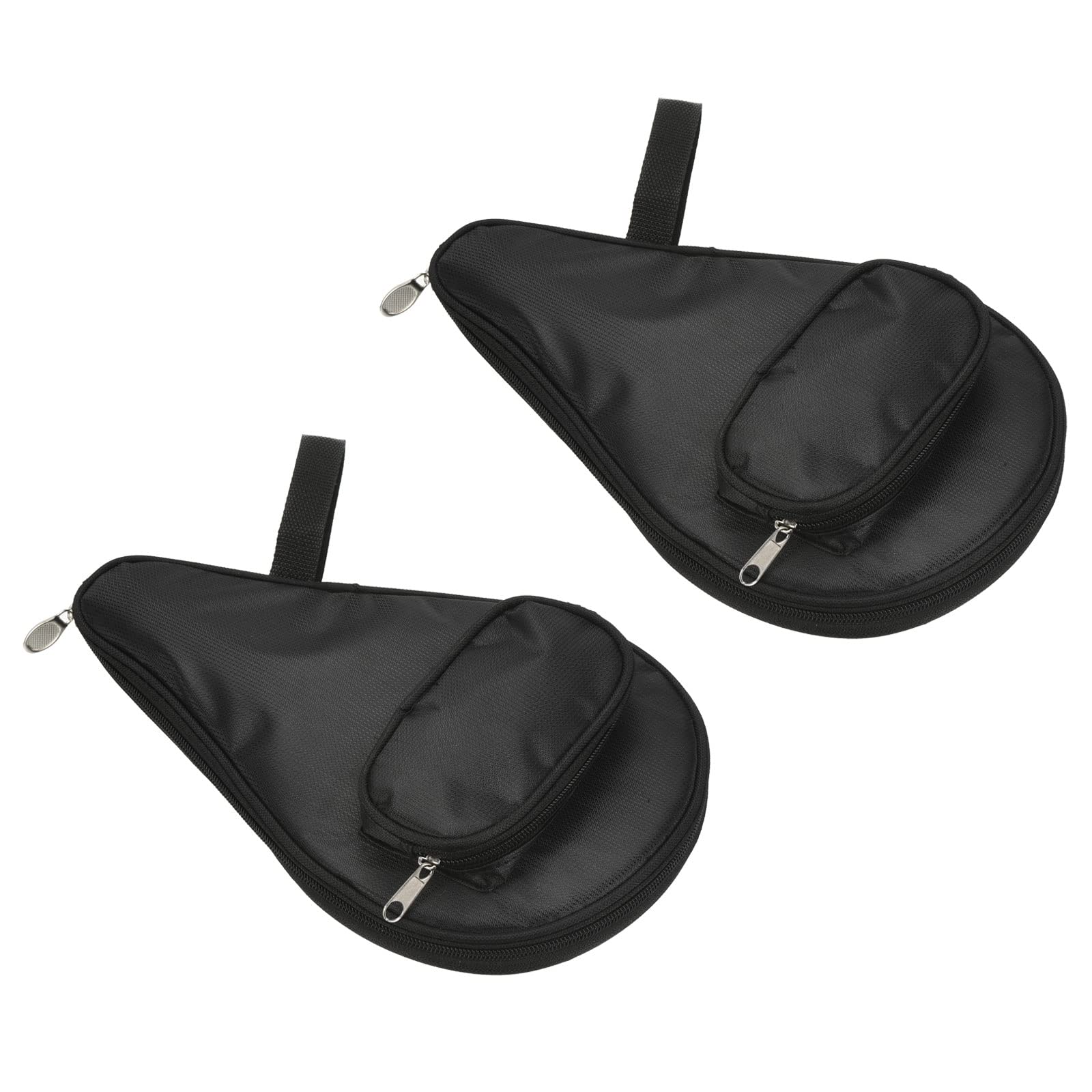 PATIKIL Ping Pong Racchetta Custodia, 2pz Ping Pong Racchetta Custodia Morbido Copertura Contenitore Borsa Zucca Forma per Sport Accessori, Nero