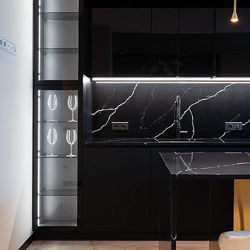 Miniatura 3 de Papel autoadhesivo decorativo blanco de 12 x 118 pulgadas para superficies de muebles, fácil de aplicar, revestimientos de pared para estantes,