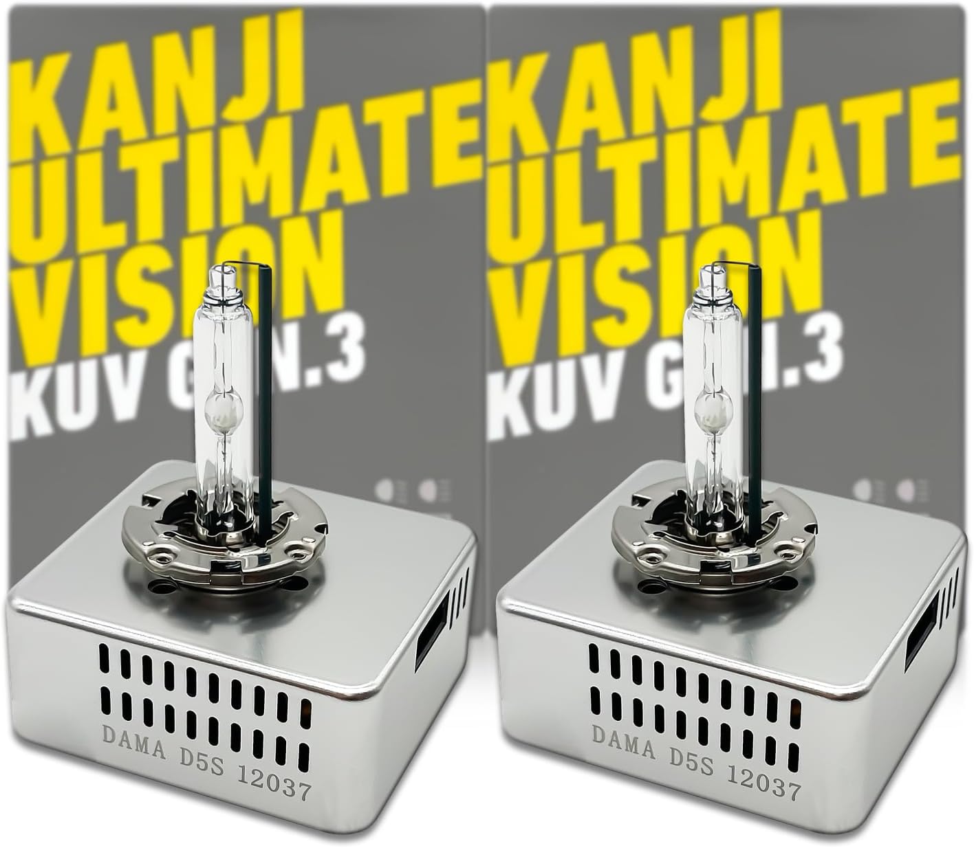 DAMA D5S Xenon HID Headlight Bulbs 6000K 12410 White 35W Replacement Pack of 2