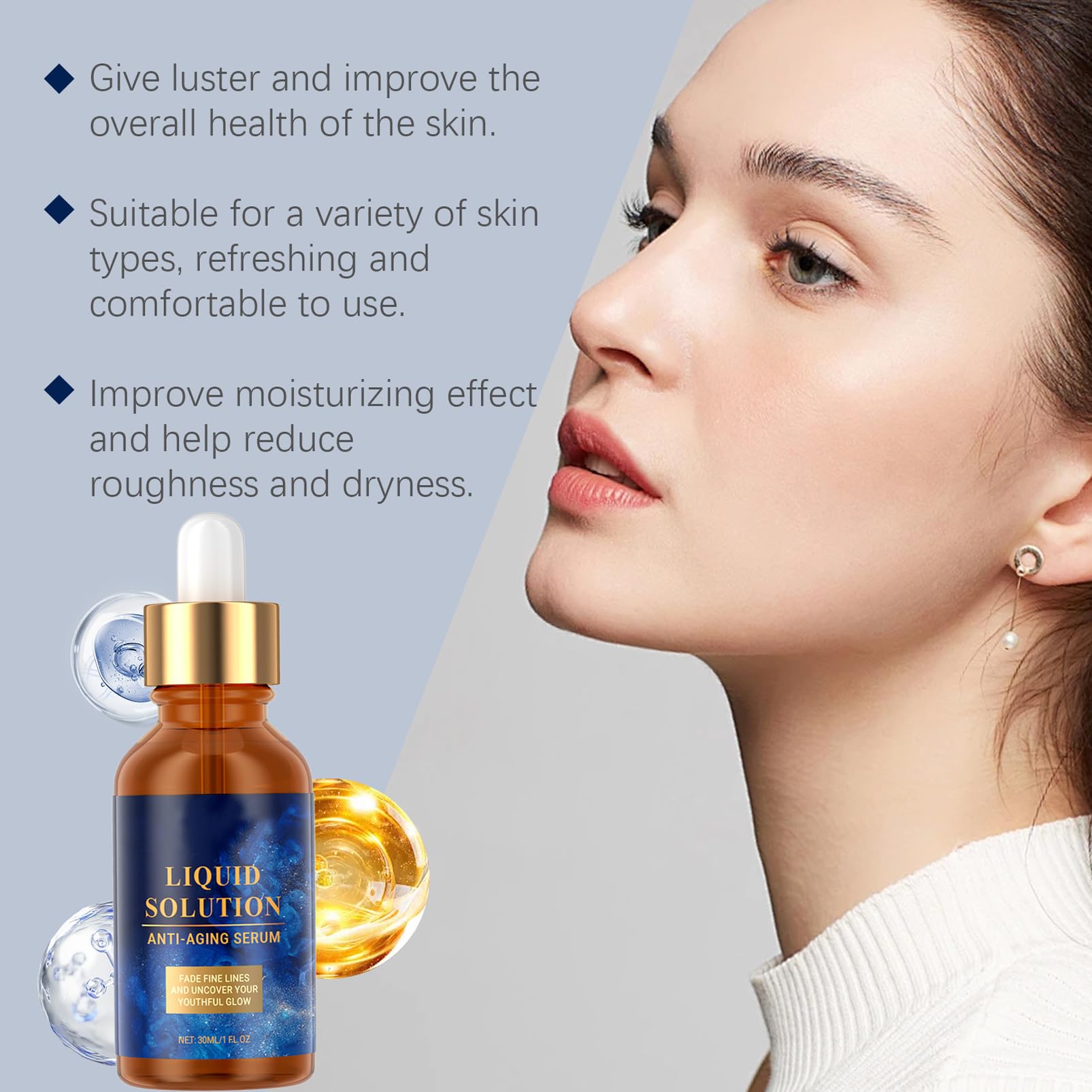 Olavita Anti Wrinkle Serum&Face Cream & Eye Cream,3pcs BOX- Liquid Solution Serum&Face Cream& Eye Cream, Wrinkle Remove Essential Moisturizer,Fine Lines&Reduce Crow's feet,Plump Skin,Improve Firmness - Image 2