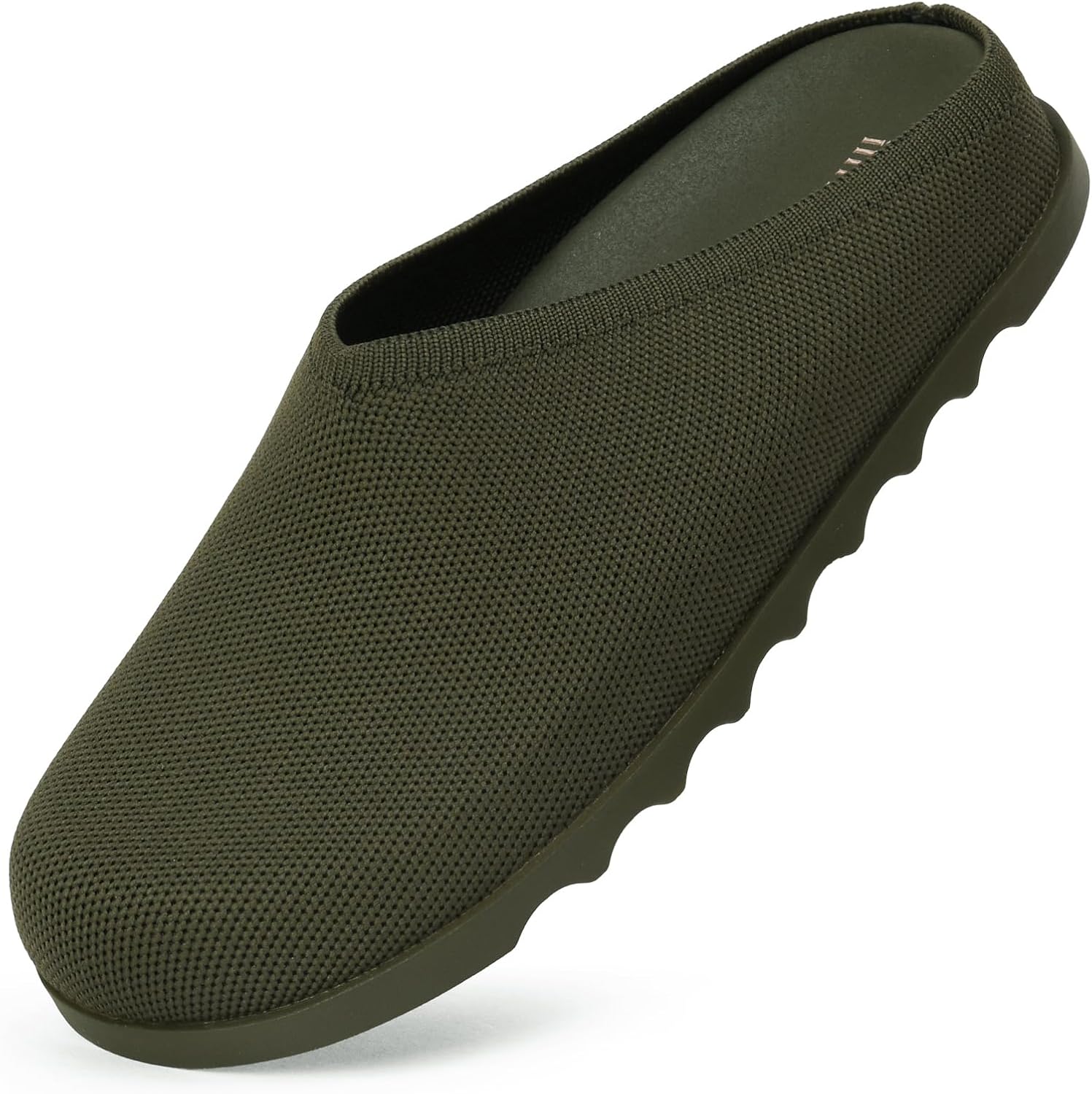 iiimmu Women Clogs Knit Slip On Mules Work Shoes with Arch Support Slippers Round Toe Slides Comfortable Flats