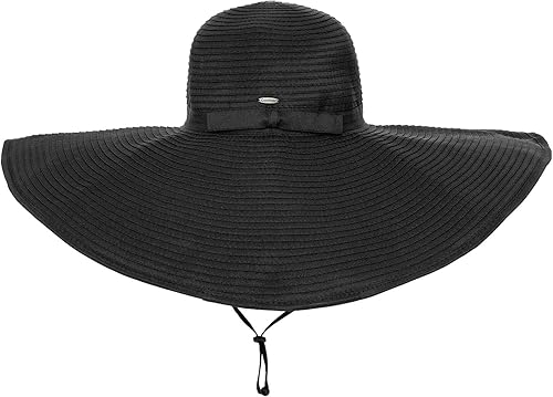 Miniatura 2 de Sombrero de ala ancha para mujer, protección solar UPF 50, elegante y plegable, Shelby en Curazao azul (talla única)