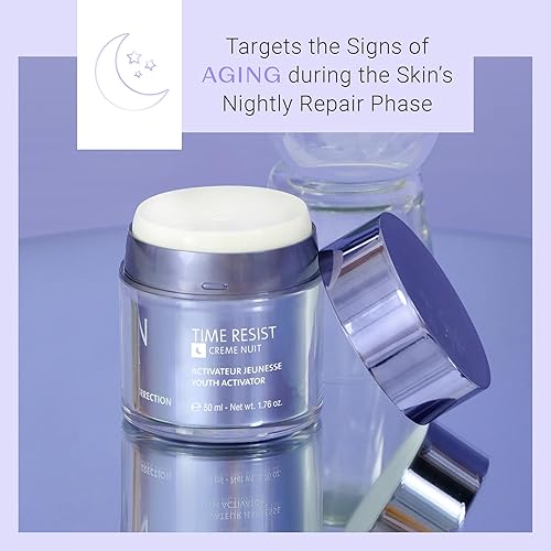 Miniatura 2 de Yon-Ka Time Resist Nuit (1.7 fl oz) Crema de noche antienvejecimiento con complejo activador juvenil y manteca de karité, hidratante antiarrugas