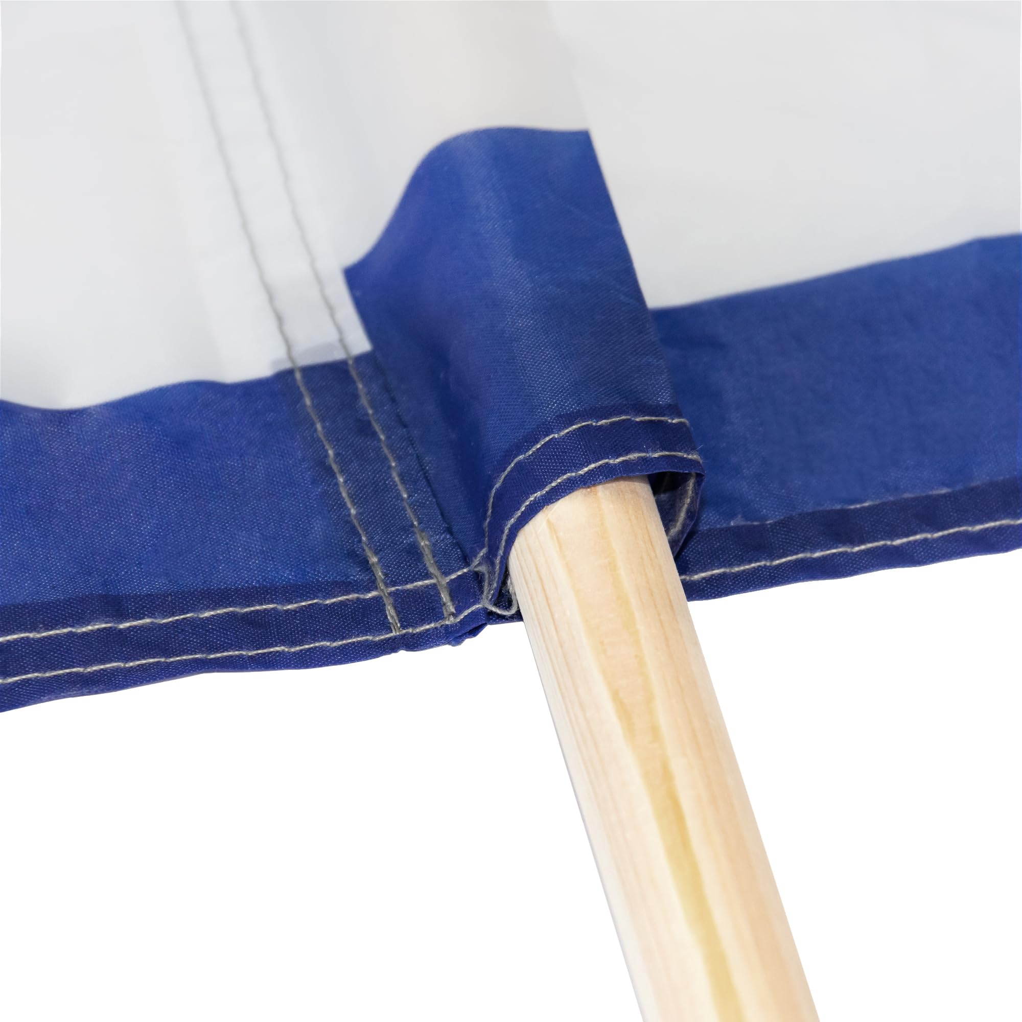Idena - Windschutz in Blau-Weiß, mit Holzstäben, Tragegurt und Fixierungsbändern, 80 x 600 cm oder 80 x 800 cm, Sichtschutz für Strand, Camping und Garten
