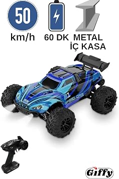 50 Km/Speed RC Car with Remote Control, SUV 4X4 Full Inner Metal Case Giant Car with Rechargeable Function