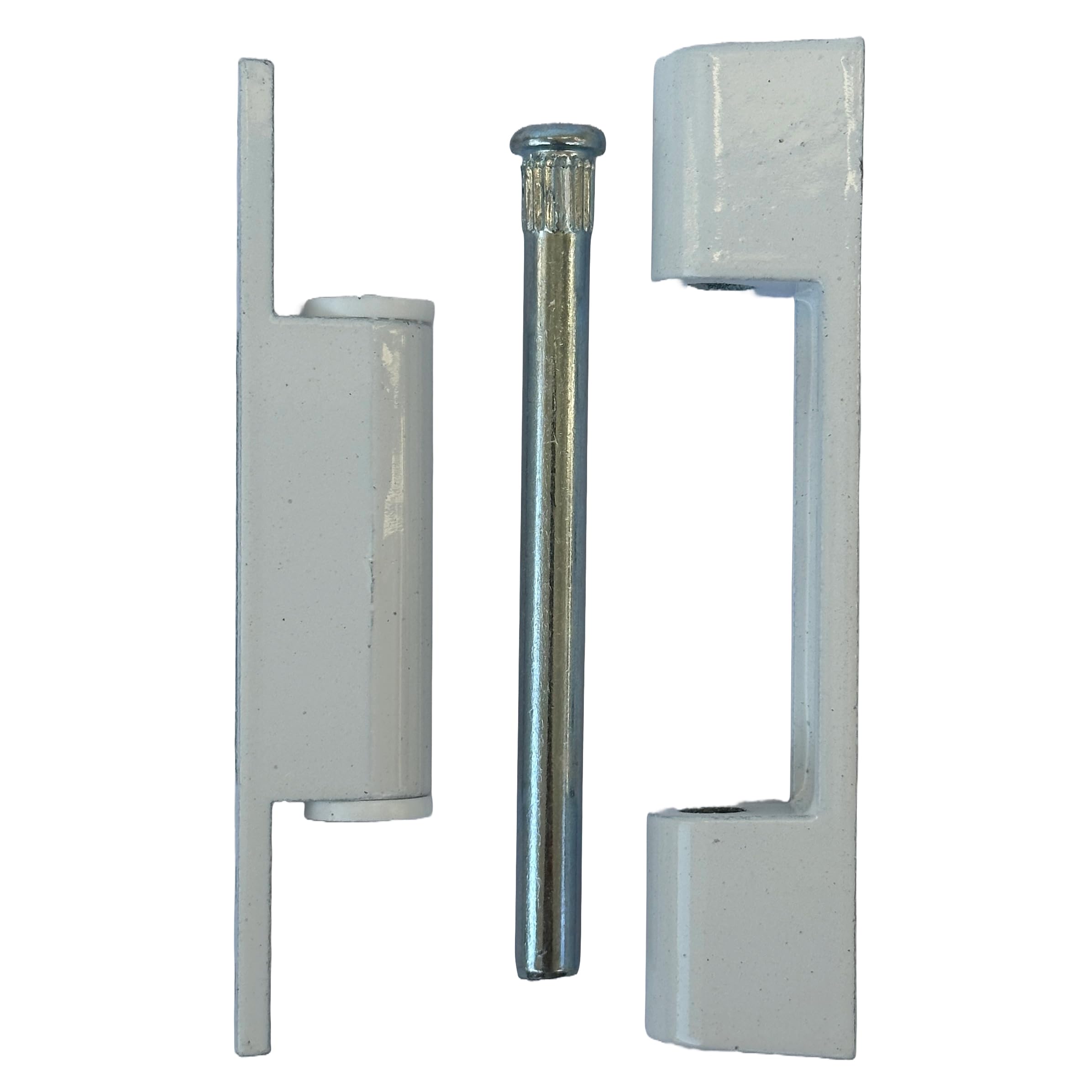 ERTEMI PVC Plastik Pencere ve Kapılar için Metal Menteşe, 95mm Uzun Tip, Beyaz