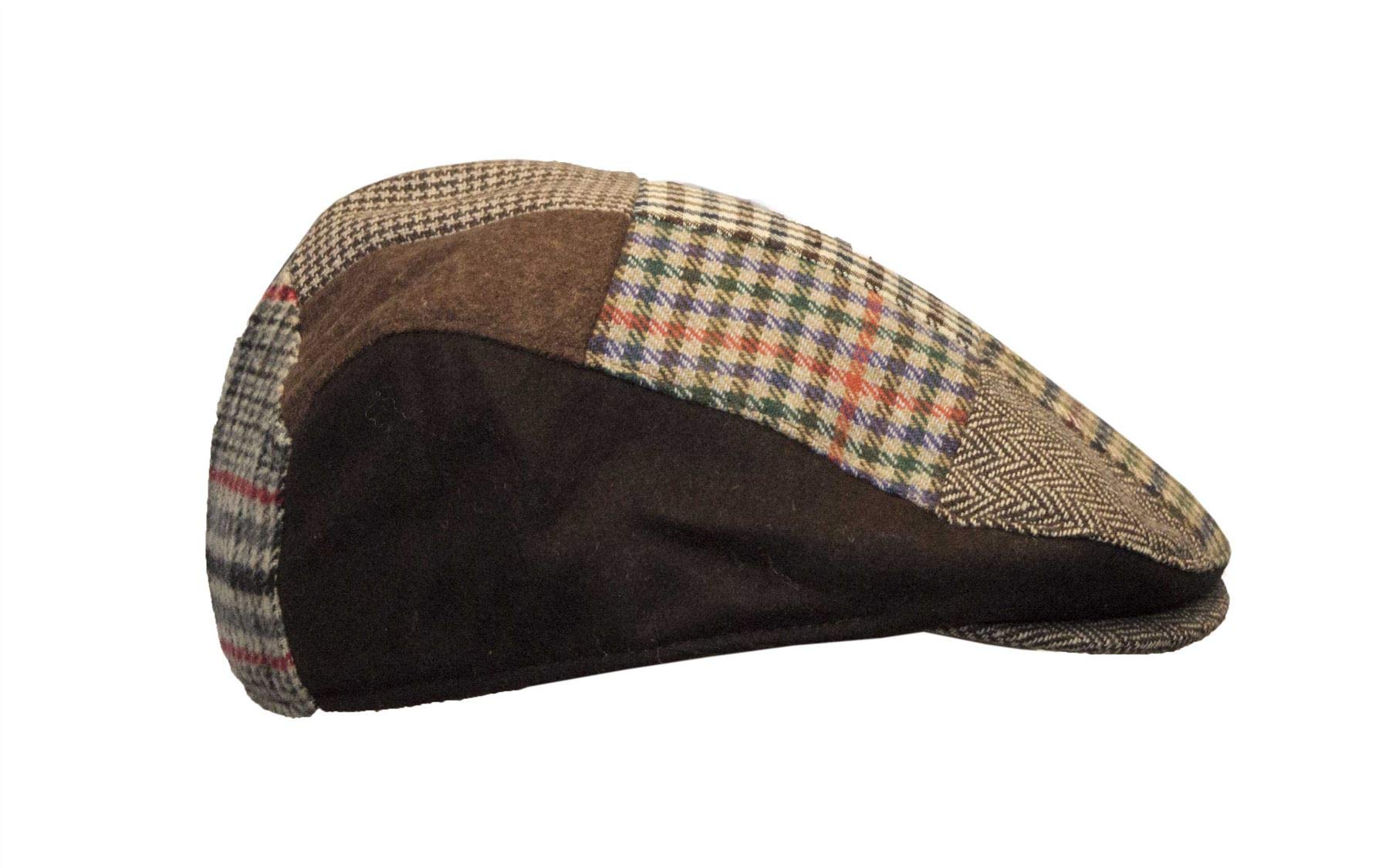 Walker & Hawkes - Unisex Schiebermütze im Patchwork-Design - Flache Schirmmütze