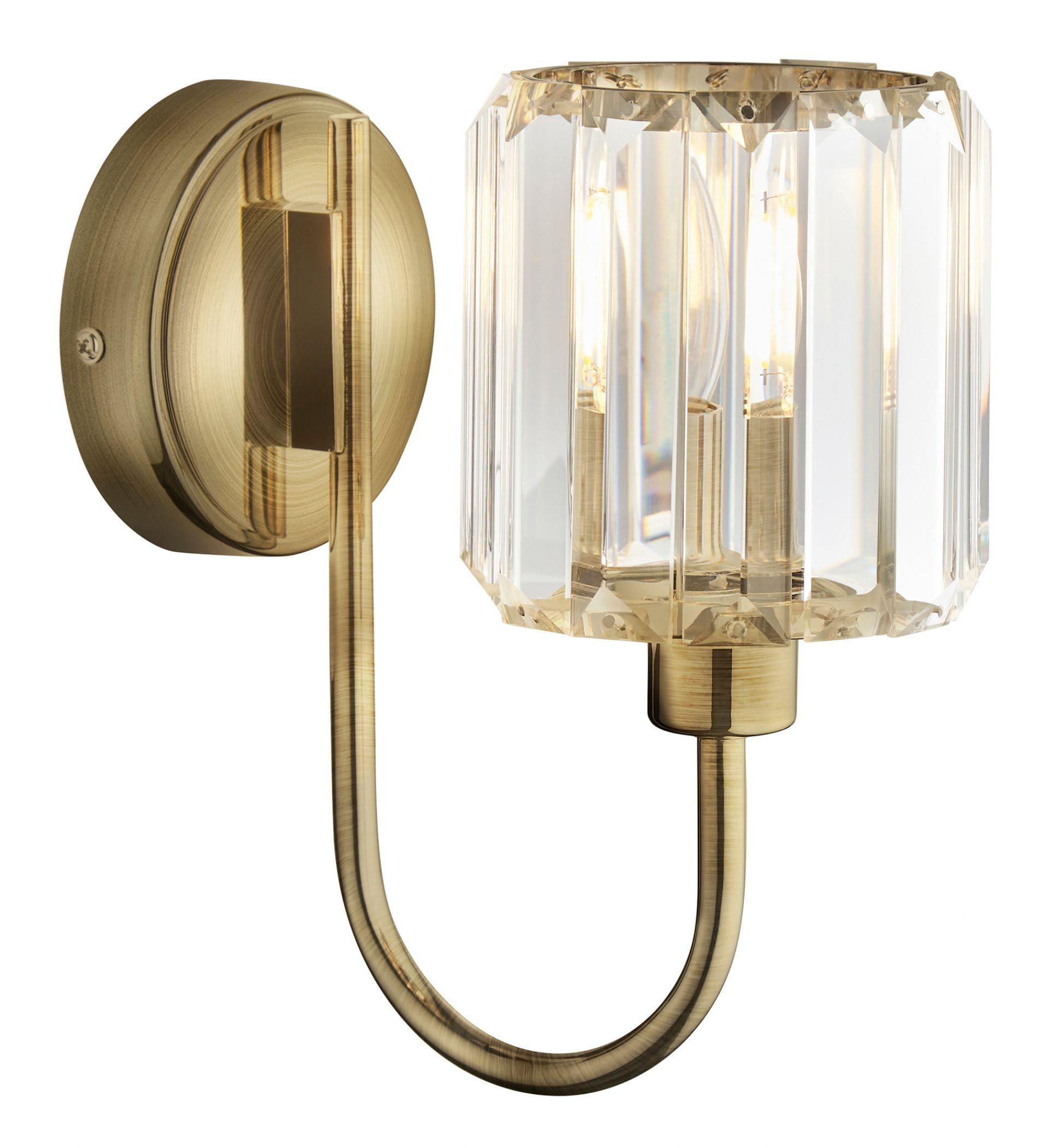 Endon Antique Brass 107803 Berenice Wall Light,