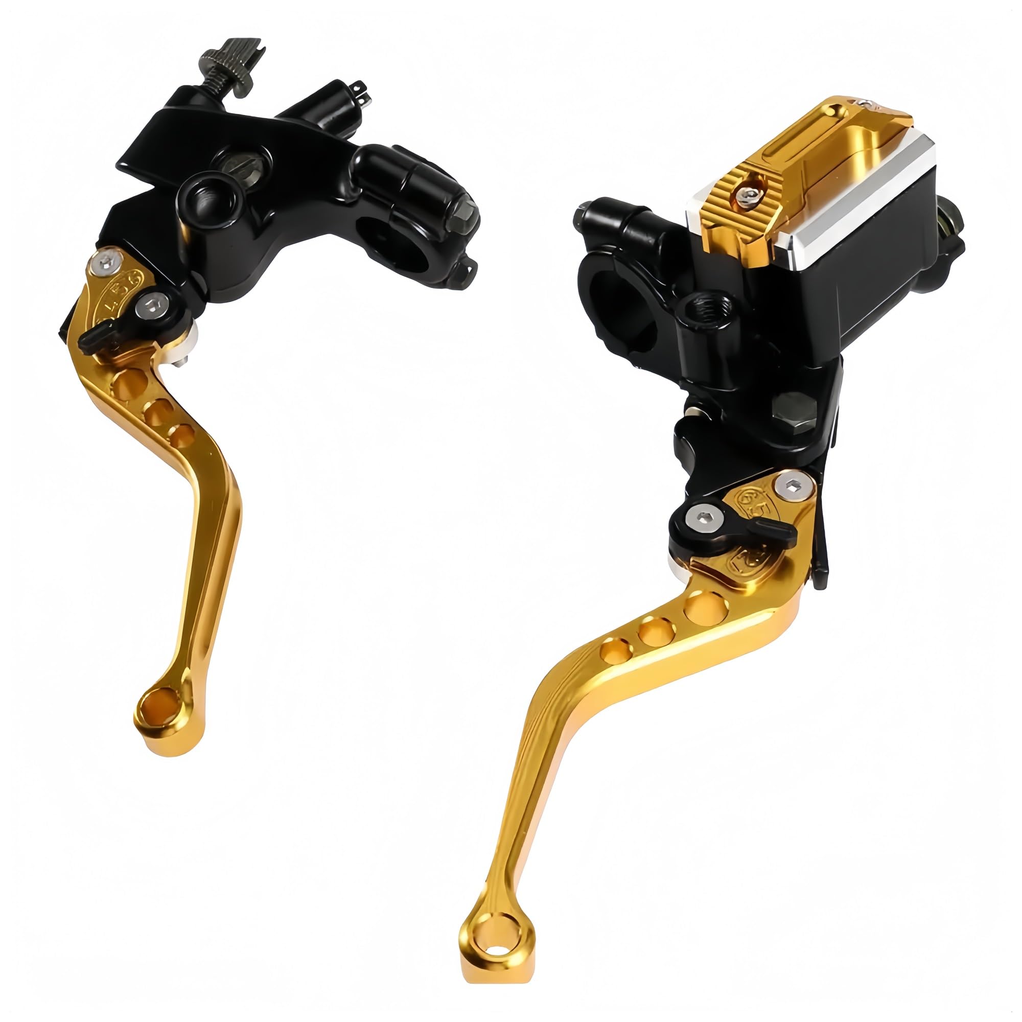Riderai Gold Motorbike Clutch Levers Motorcycle Handlebar Brake Lever 22Mm Fade Resistant For Master