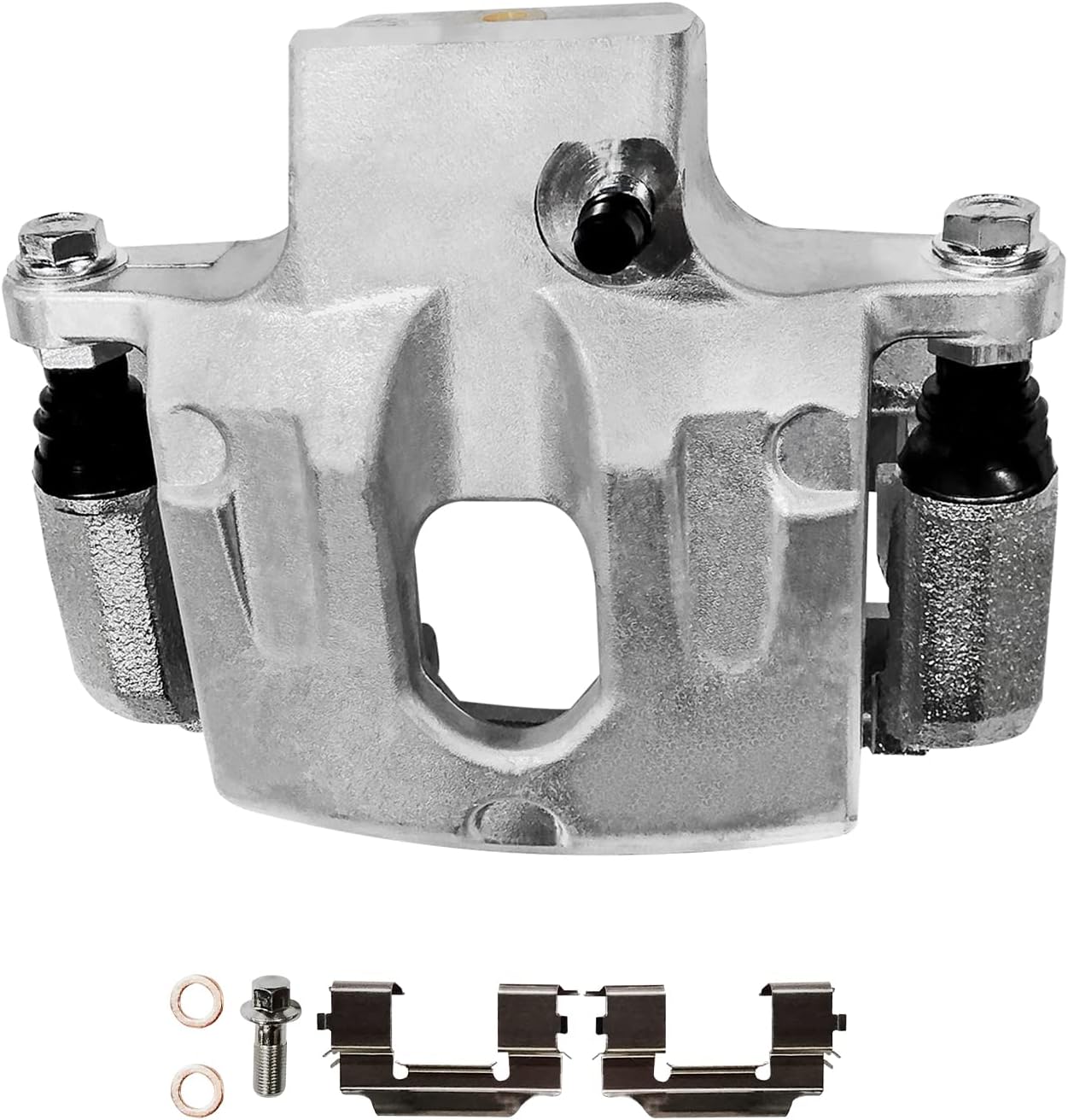 Detroit Axle - Rear Brake Kit for Chevy Trailblazer EXT SSR GMC Envoy XL XUV Buick Rainier Isuzu Ascender Olds Bravada Saab 9-7X, Disc Brake Calipers Ceramic Brake Pads Replacement