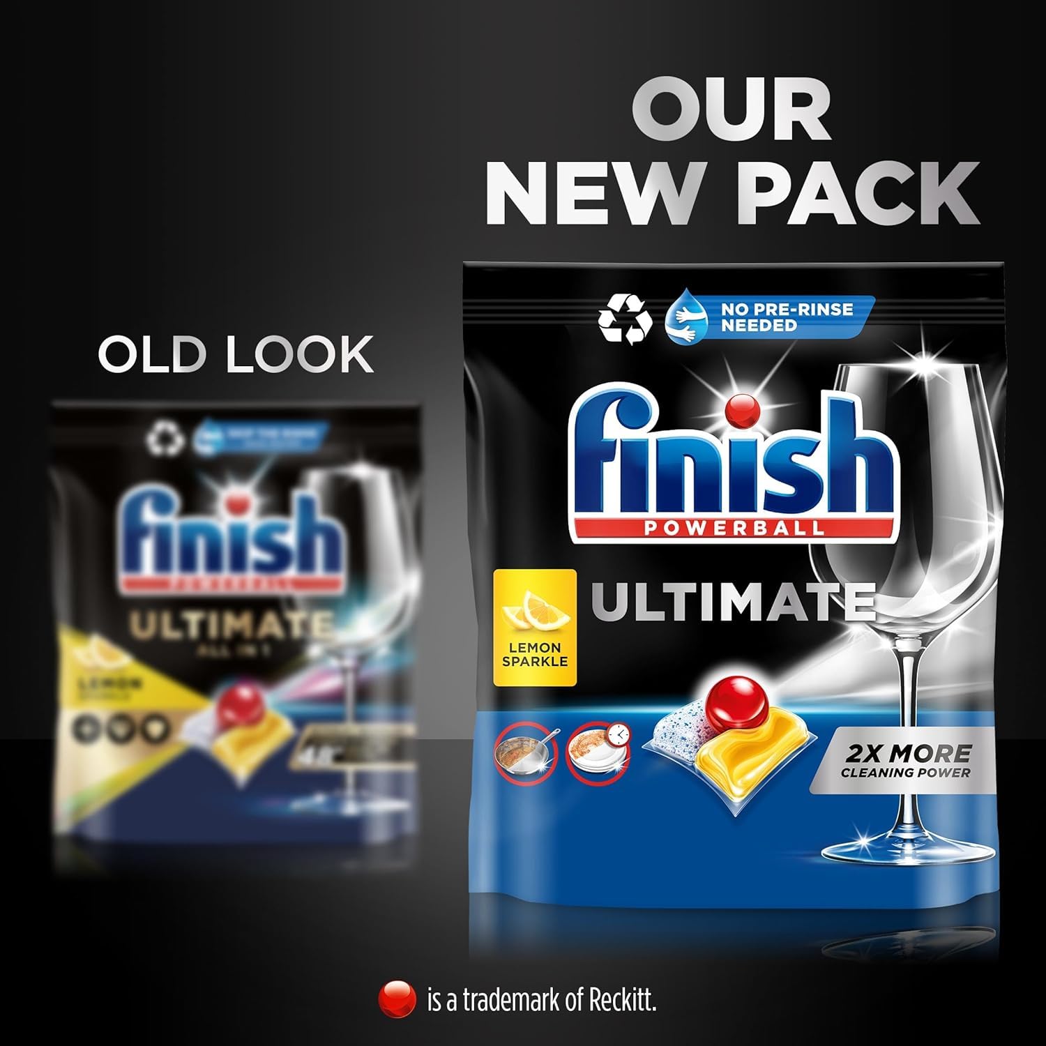 4 x 80 Finish Ultimate Infinity Shine tabletki do zmywarek, cytryna, łącznie 320 szt