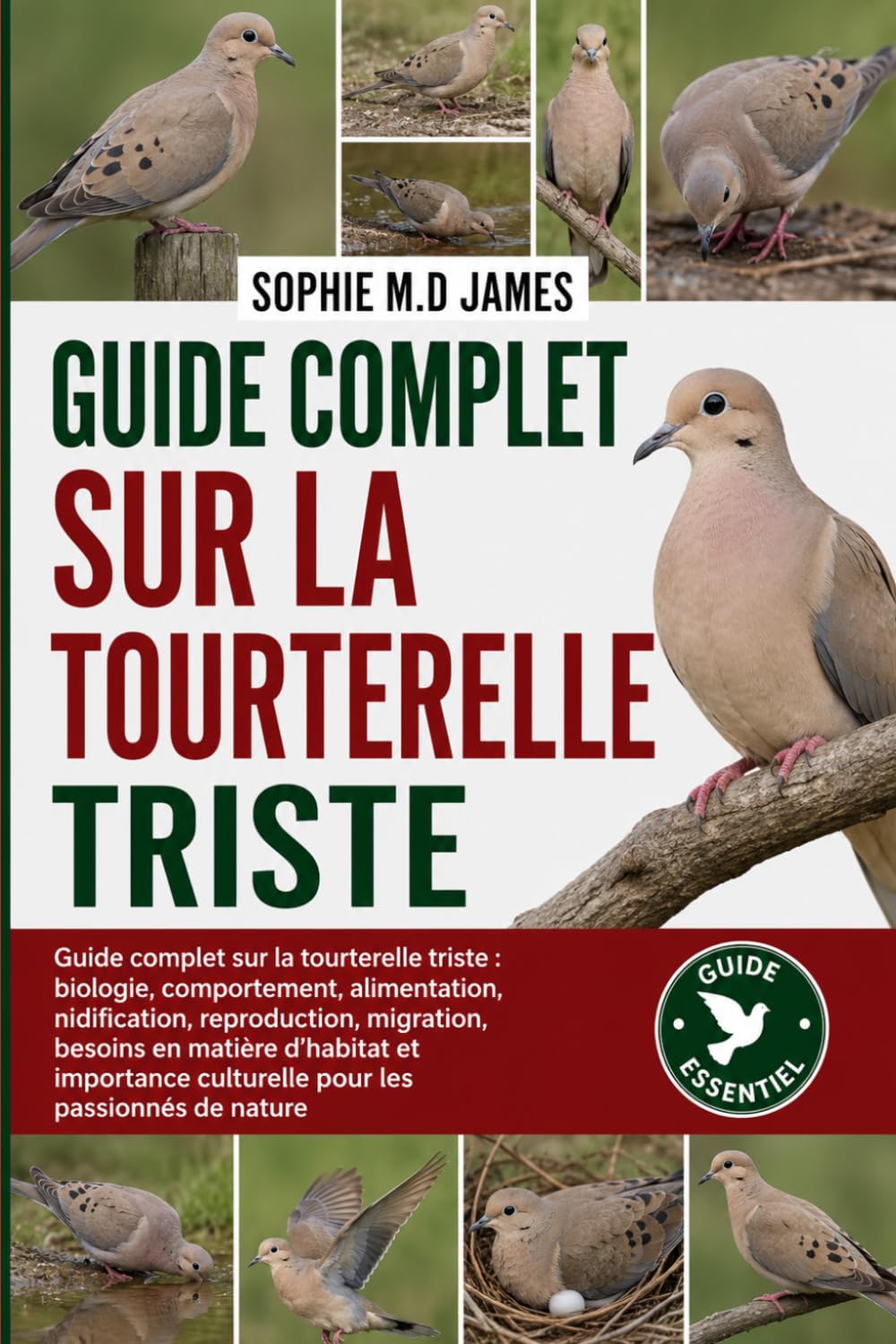 TOURTERELLE: Guide complet sur la tourterelle triste : biologie, comportement, alimentation, nidification, reproduction, migration, besoins en matière ... culturelle pour les passionnés de nature