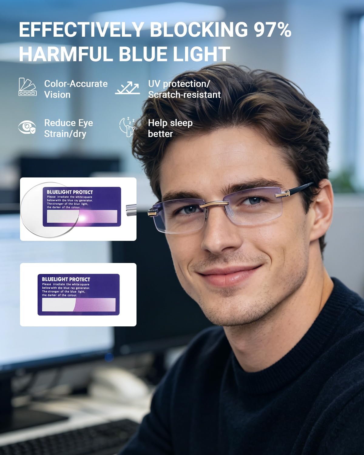 TERAISE 4 Pcs Lunettes De Lecture Homme/Femme De Mode Anti-Bleu Lumière Qualité Lecteurs Diamant Conception De Coupe Anti-Fatigue Pour Les Ordinateur/Téléphone portable Lunettes