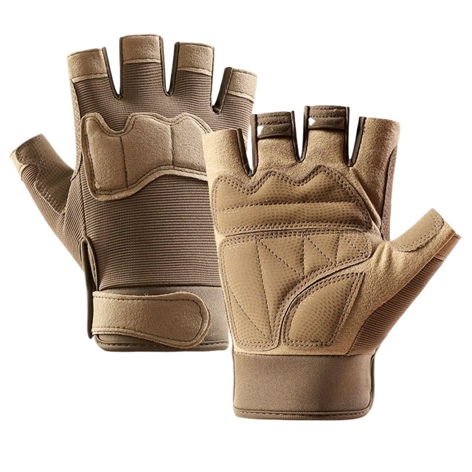 Gants de cyclisme demi-doigts pour homme Gants d'entraînement fitness en plein air antidérapants