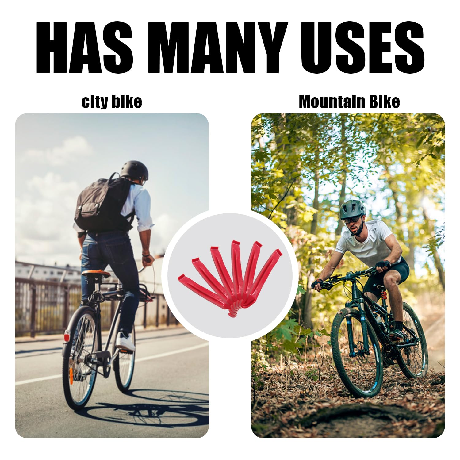 MAXQUU Lot De 6 Tiges D'insertion De Pneus En Plastique, Tiges D 039 Insertion De Pneus En Plastique 925810