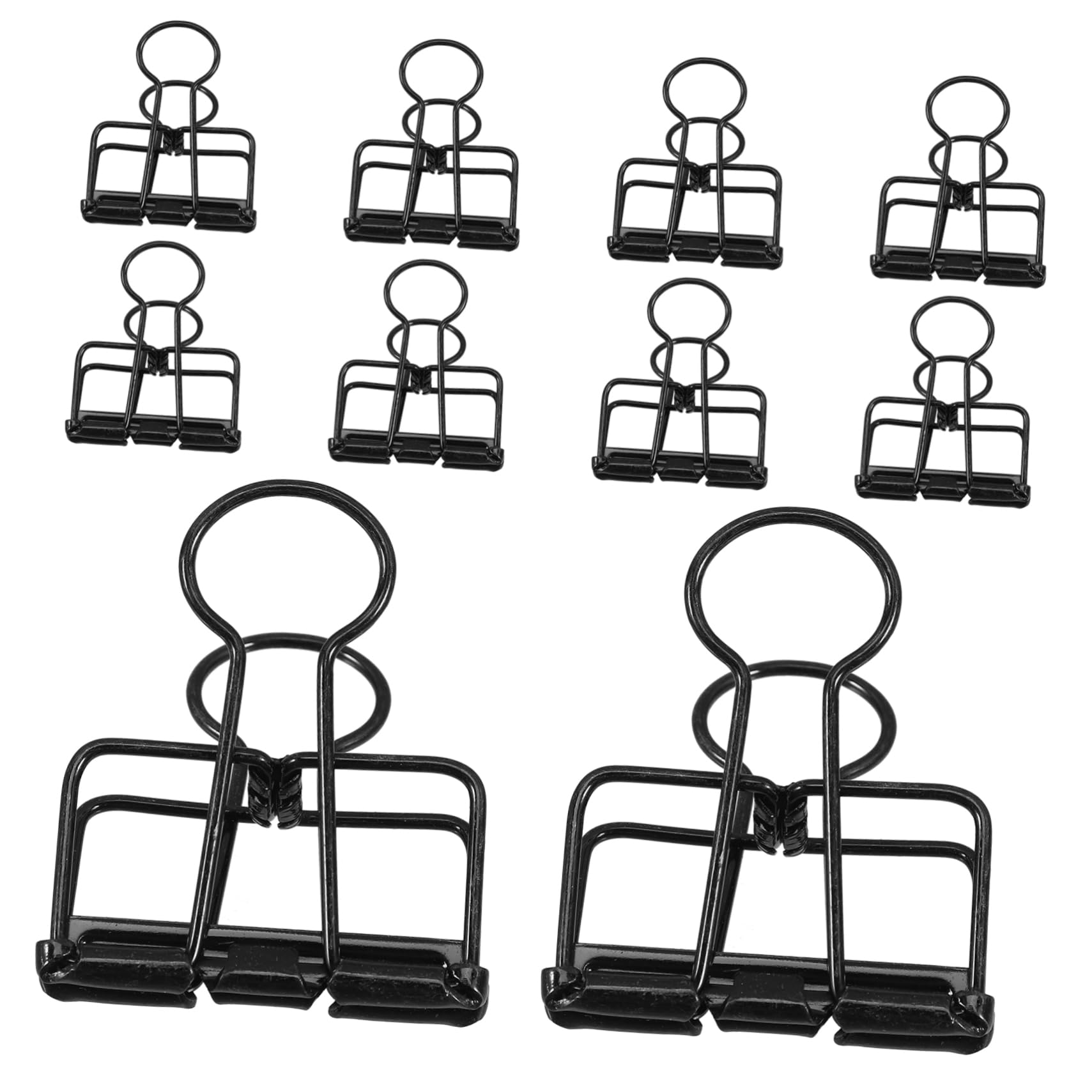 ARTIBETTER 10pcs Metal Dovetail Clips Foldback Clips for Craft Projects Office School Paper Management