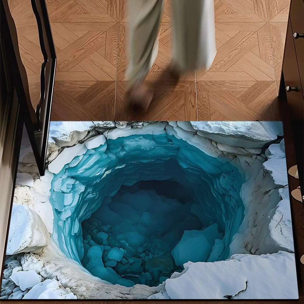 Tapis de bain antidérapant doux à séchage rapide en diatomite absorbante Hixingo bleu