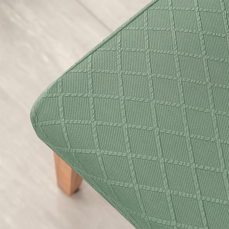 Funda elástica para asiento de silla de comedor, extraíble, lavable, con respaldo alto, para hotel, cocina, habitación, restaurante, banquete, hogar, elegante y protectora (estilo 8, tamaño 6)