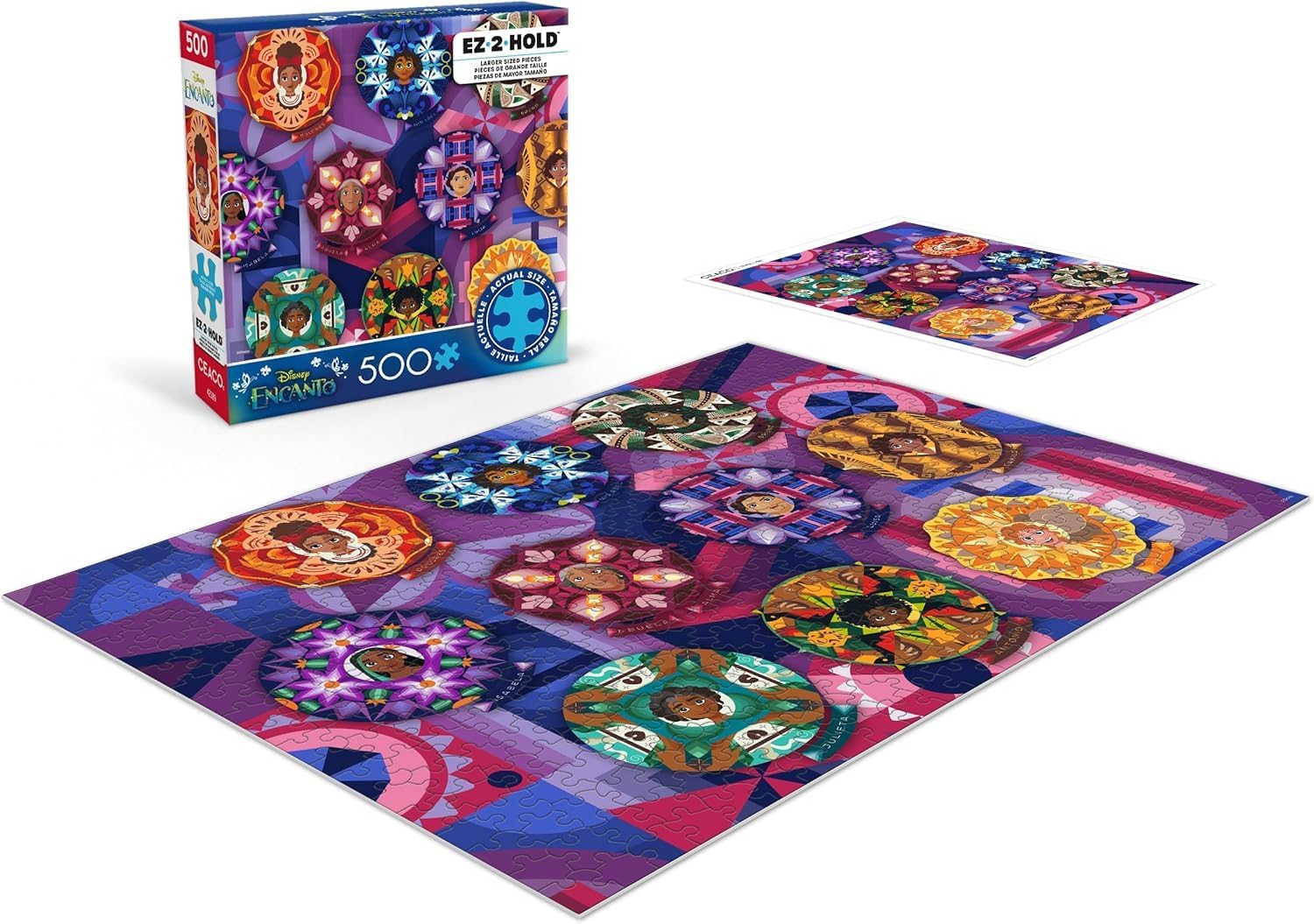 Ceaco - Disney - Encanto Mandala Familia - 500 Larger Sized Piece Jigsaw Puzzle