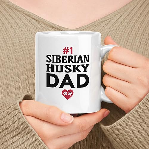 Miniatura 4 de muggable Regalo divertido para los amantes de Border Collie, regalo para el día del padre. Taza de cerámica blanca de 11 oz, 15 oz