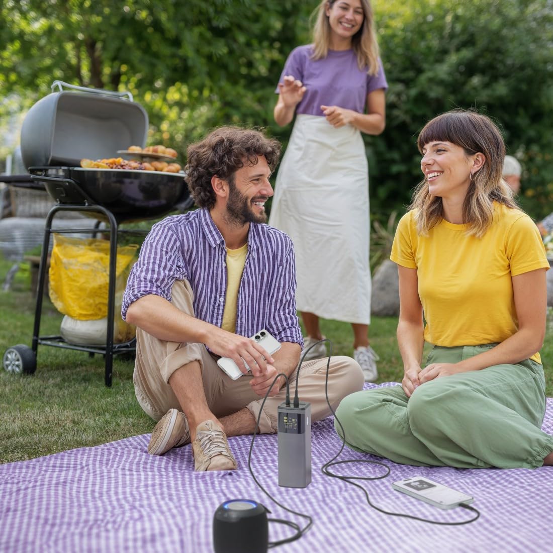 Hama Power Pack „High Power (externer Akku mit 200 Watt Schnellladung, Power Delivery und Quickcharge, 24000 mAh, 2X USB-C, 1x USB-A, Akkuanzeige, kompaktes Reiseformat, Zertifiziert) grau | externer Akku mit 200 Watt, grau, Power Delivery und Quickcharge