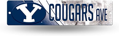 Miniatura 62 de NCAA Rico Industries Placa de calle de plástico Placa de calle de plástico de 4" x 16" Color del equipo,Alternativo,Champ,man