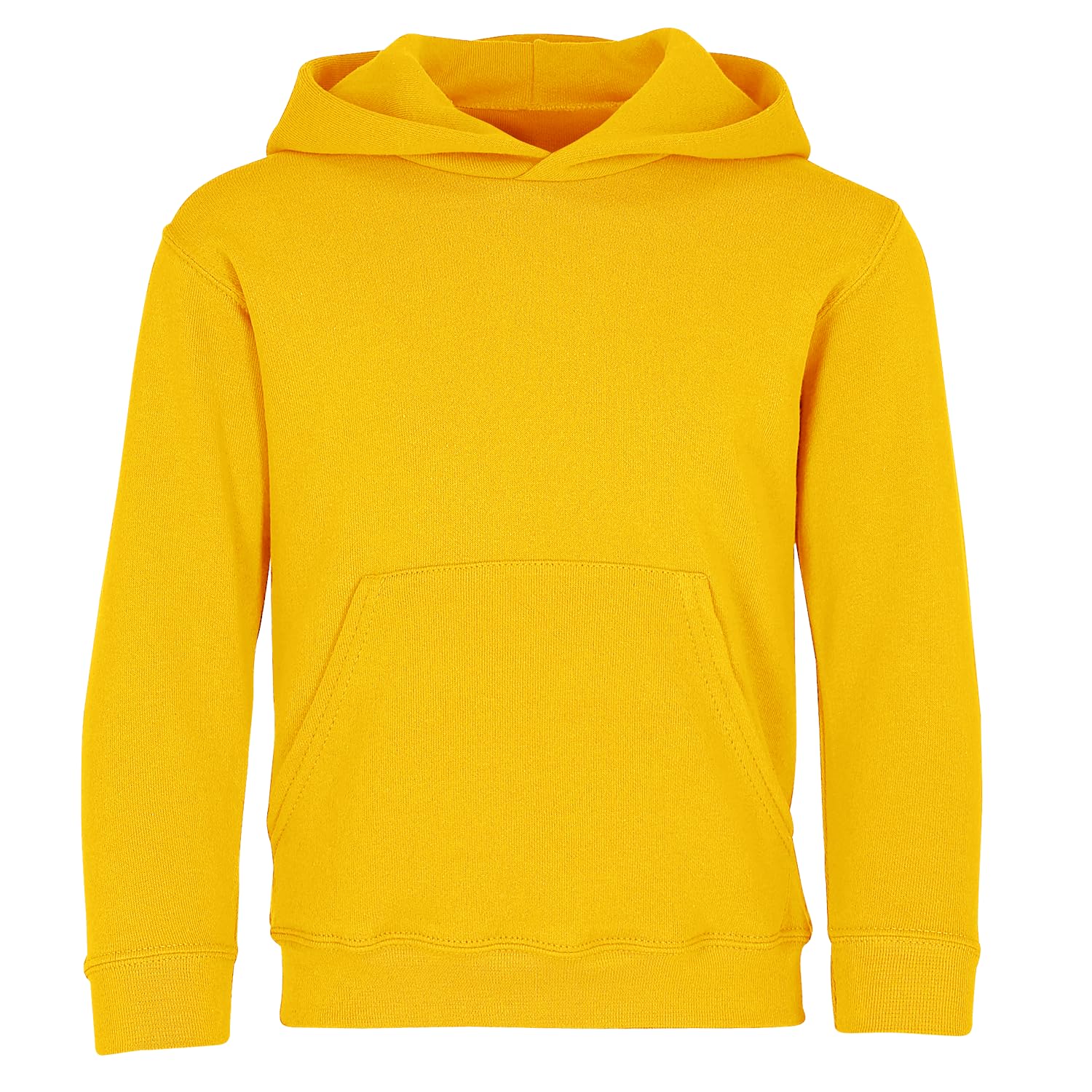 FRUIT OF THE LOOM Unisex Baby Pull-over Classic Hooded Sweat, Sunflower, 116 UK