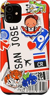 iPhone 11 Flight Boarding Pass Tag Label To Destination CRC San Jose Case
